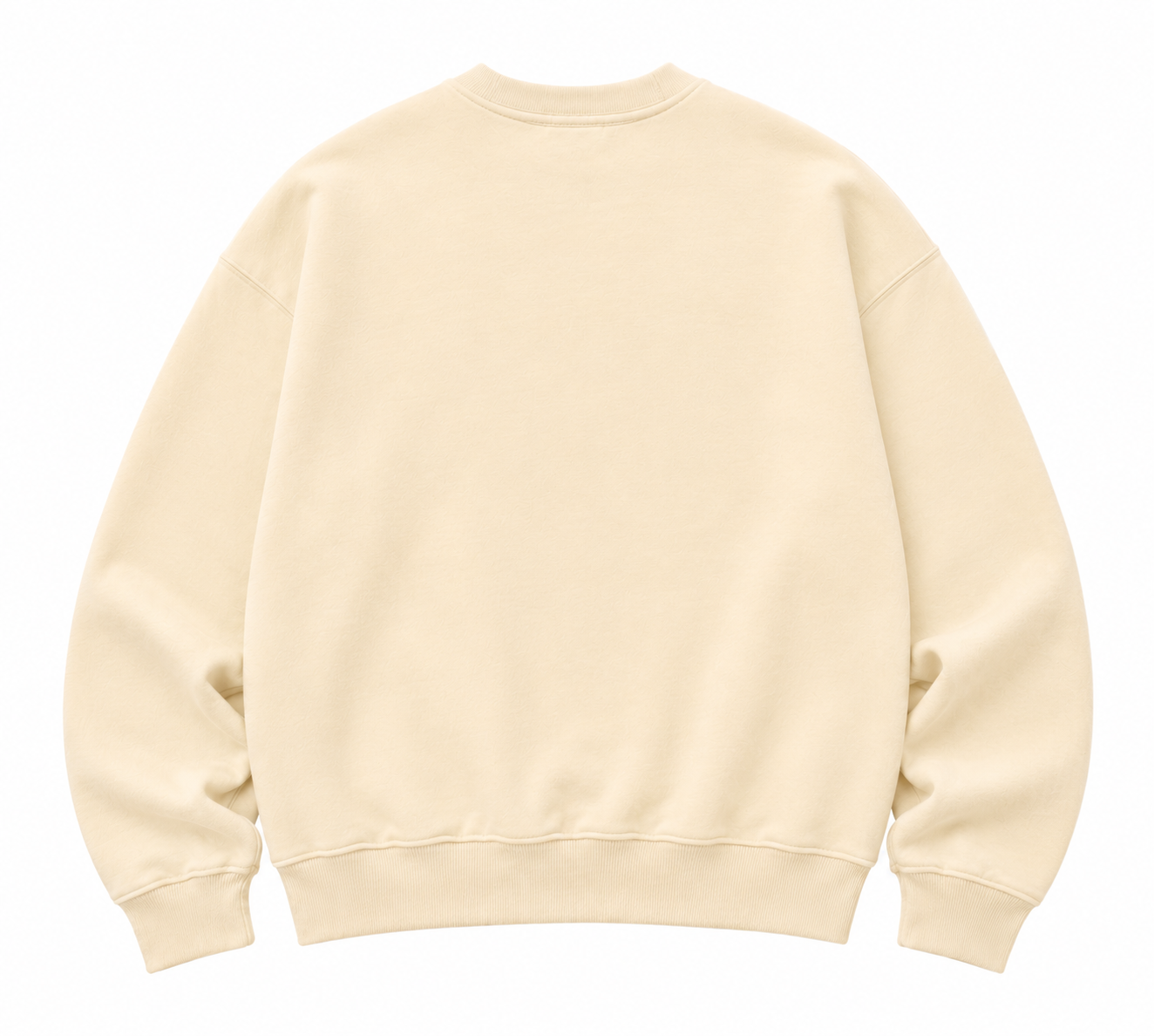 Semi Oversized 330 GSM Felpa sin hoodie